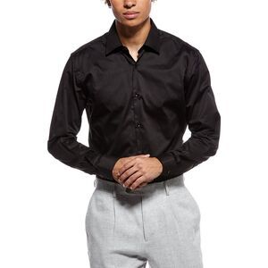 Tahari Mens  Modern Fit Dress Shirt, Black